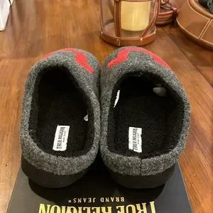 True Religion Men’s Slippers House Shoes new grey multiple Medium 9-10 s-l400.jpg main image 3